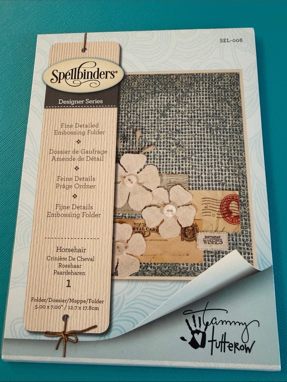 Spellbinders Designer Series “Horsehair” Embossing Folder